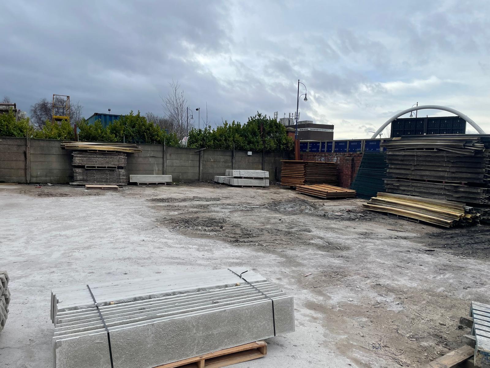 JRT Fencing yard wide view