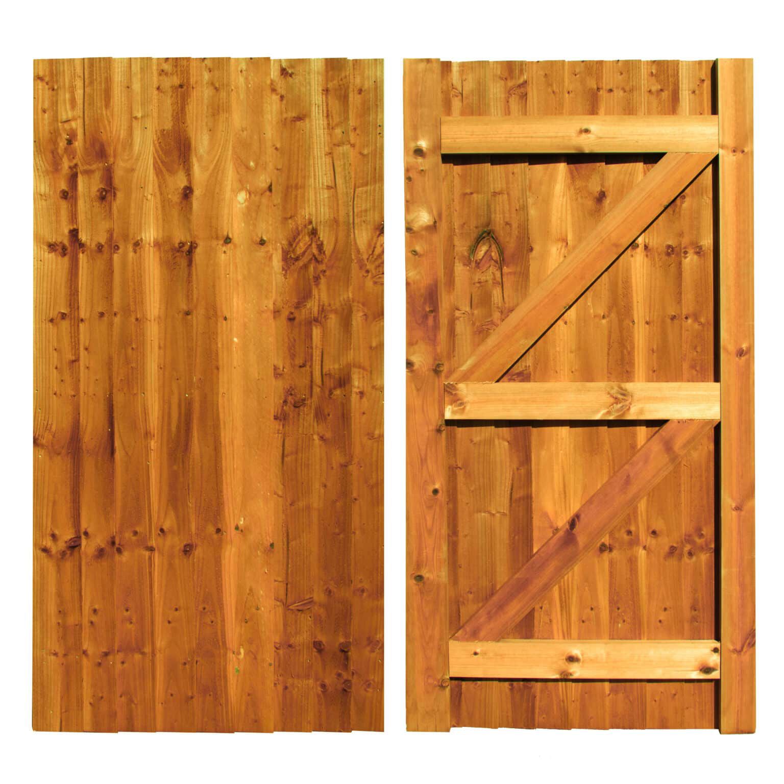 Feather Edge Straight Top Gate 6x3ft