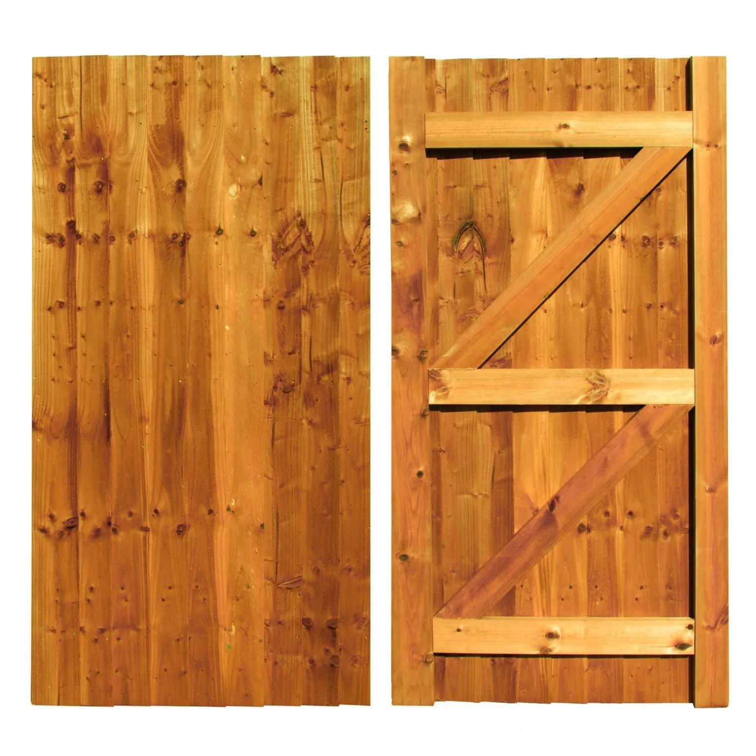 Feather Edge Straight Top Gate – 6×3ft