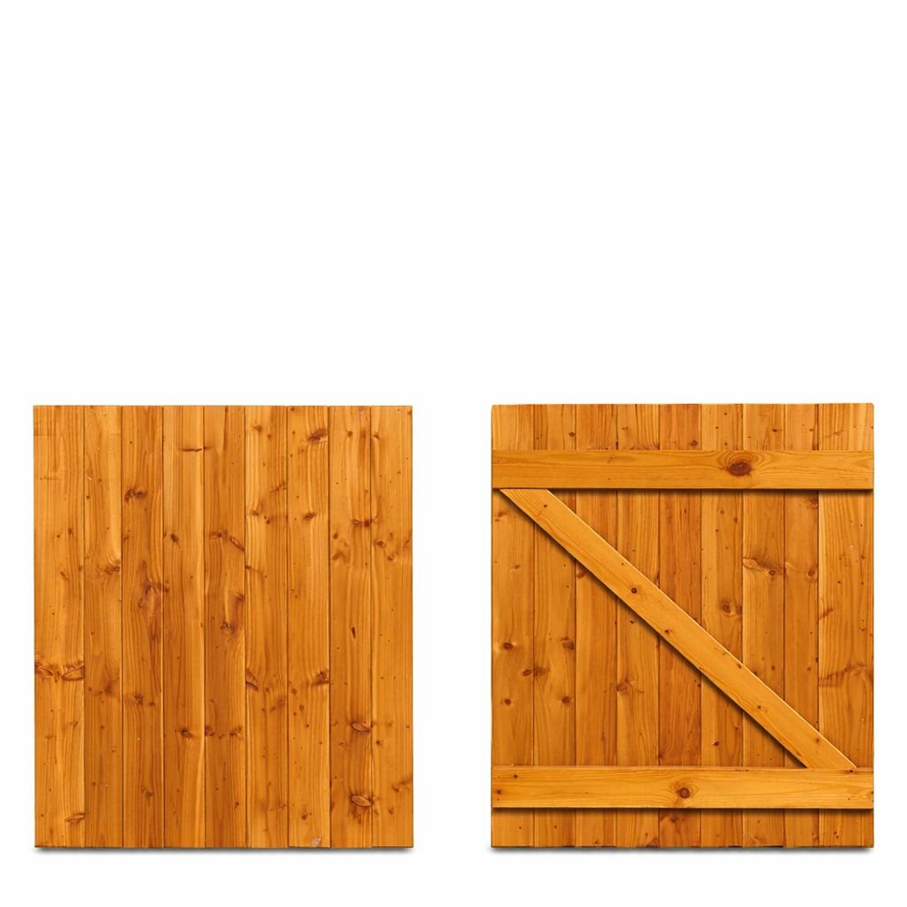 Feather Edge Straight Top Gate 3x3ft