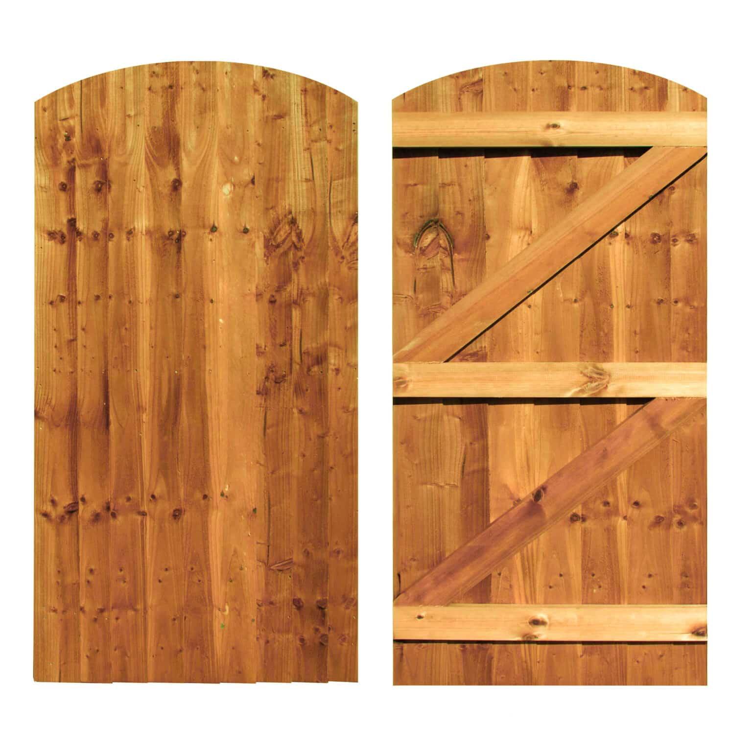 Feather Edge Arched Top Gate 6x3ft