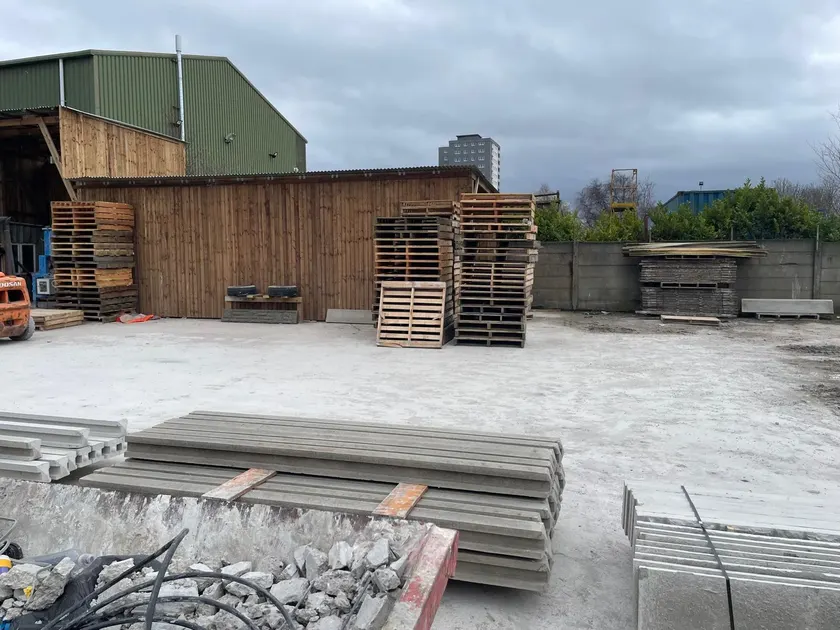 JRT Fencing Supplies yard in Liverpool